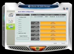 JMicron HW RAID Manager