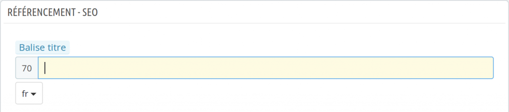 Balise de titre sur Prestashop 1.6