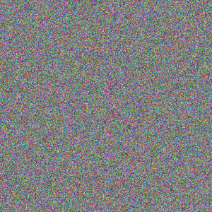 Image de 0,25 Mpixels issus du bruit atmosphérique avec rtl-sdr